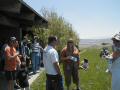 group visiting (foreground: Jerry Love, Rod Cole, Joni Parsons, Irene Parsons Larson